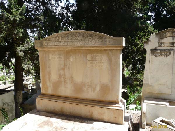 Stèle de ZERAFFA Salomon